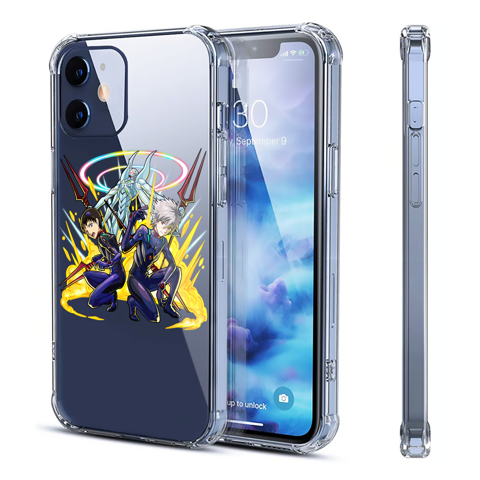 （画像用） EVA 新世紀エヴァンゲリオン 【iPhone 12シリーズ対応】透明スマホケース（クリアソフトケース）